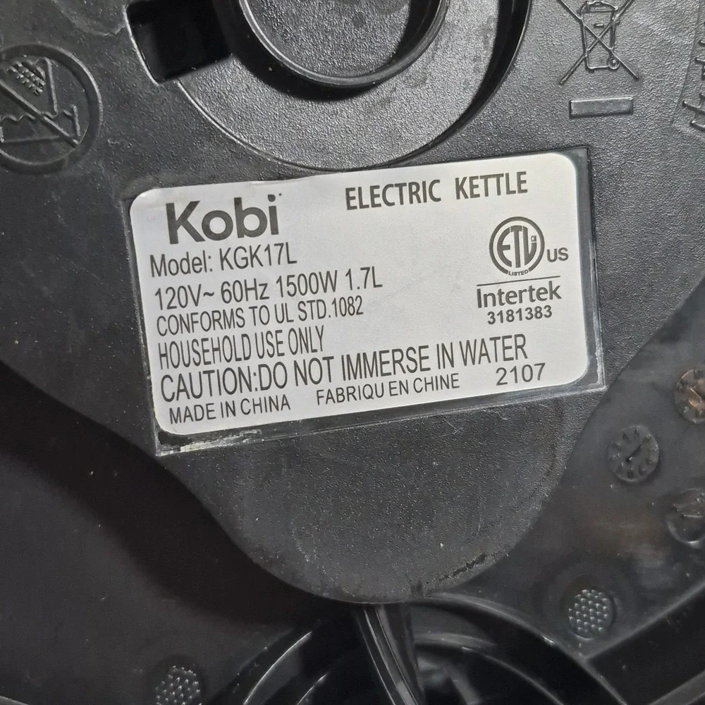 Kobi Electric Kettle Replacement Base Motor Power Dock Model KGK17L